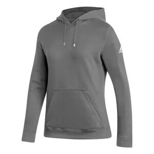Adidas Fleece Hoodie Women's‎ Size Small Gray /White Logo NWT